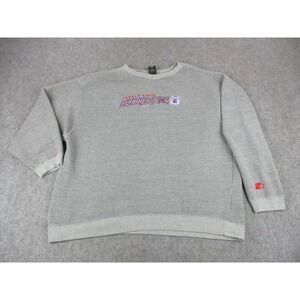 VTG Fresno State Bulldogs Sweatshirt Mens 3XL XXXL Gray Starter NCAA Football